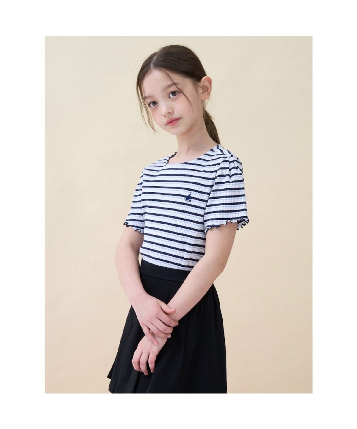 빈폴 키즈(BEANPOLE KIDS) 플리츠 피케 스커트  블랙 (BI6327G015)