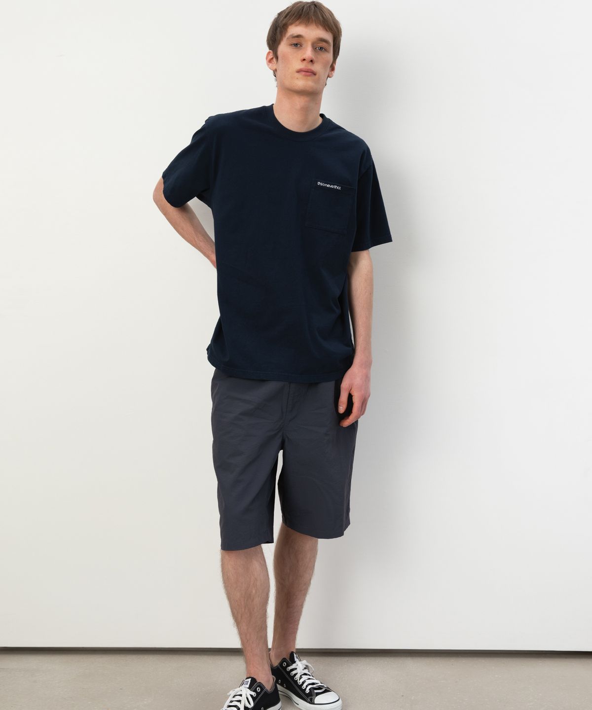 디스이즈네버댓(THISISNEVERTHAT) Relaxed Nylon Short Navy