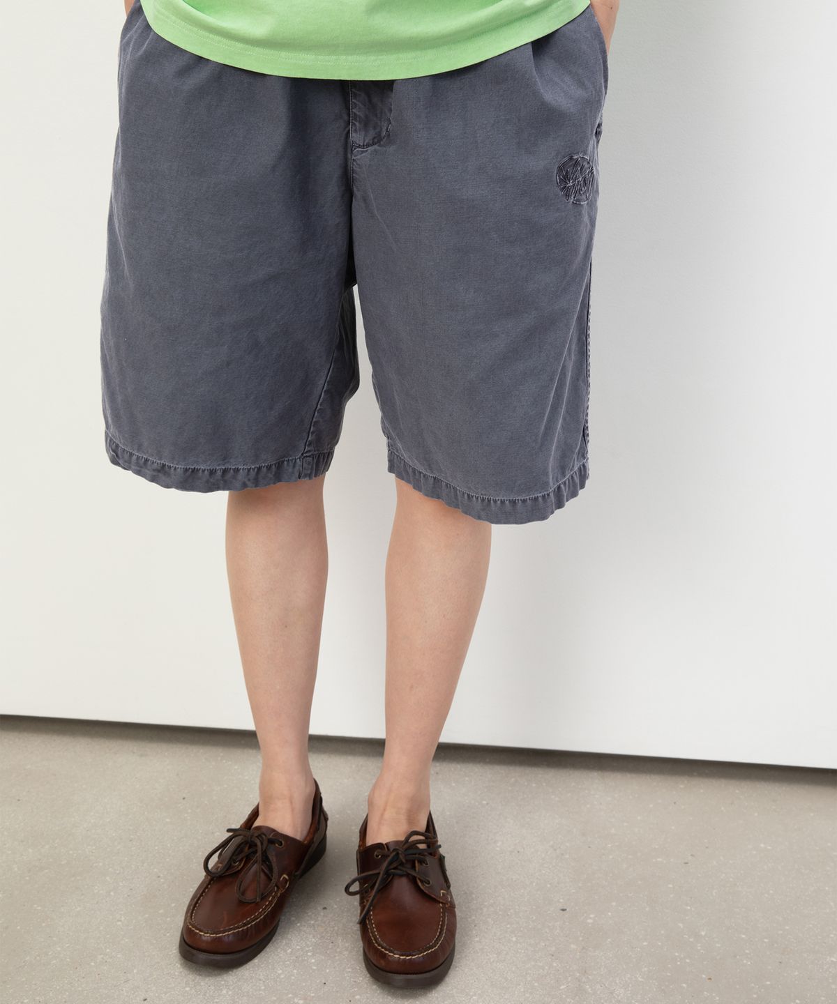 디스이즈네버댓(THISISNEVERTHAT) Overdyed Lyco Short Navy