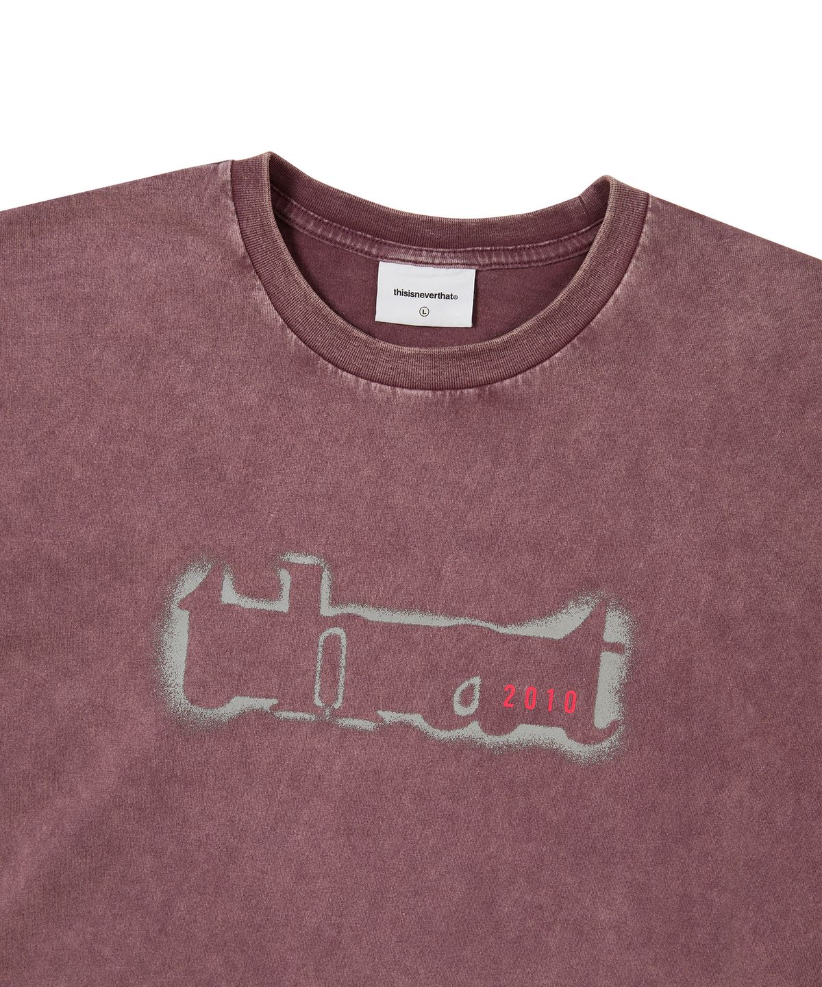 디스이즈네버댓(THISISNEVERTHAT) that 2010 Cropped Tee Maroon