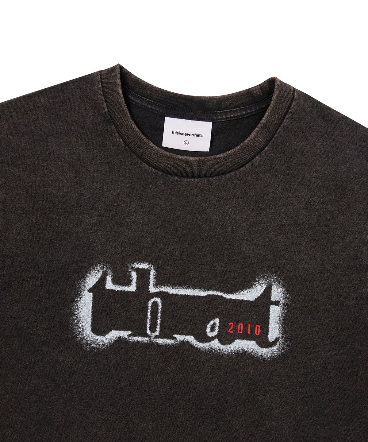 디스이즈네버댓(THISISNEVERTHAT) that 2010 Cropped Tee Black