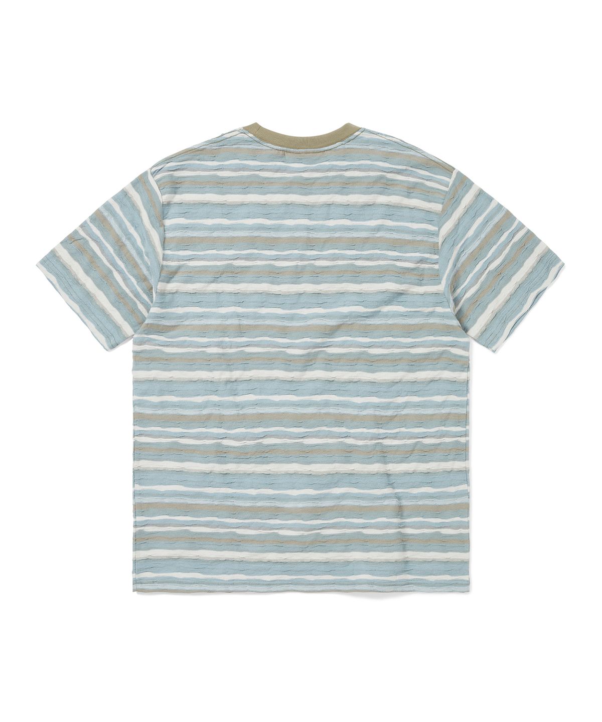 디스이즈네버댓(THISISNEVERTHAT) Wave Jacquard Tee Soft Blue