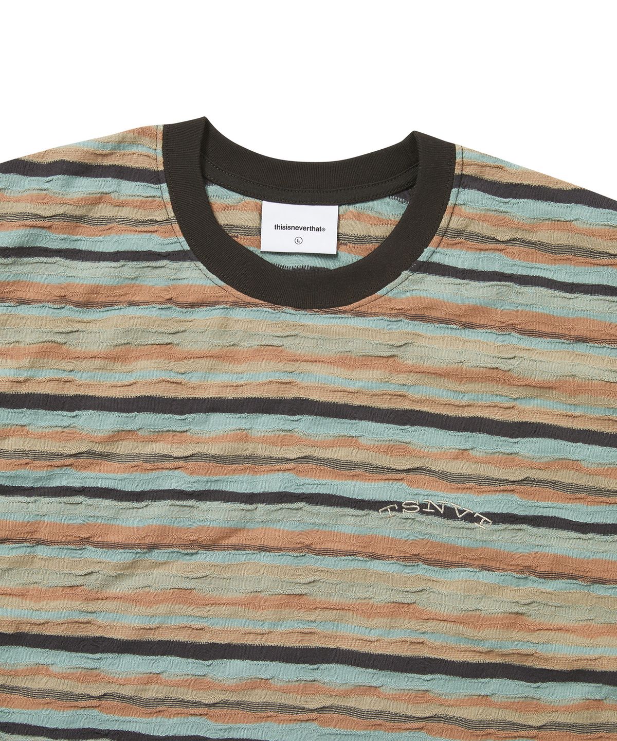 디스이즈네버댓(THISISNEVERTHAT) Wave Jacquard Tee Burnt Orange