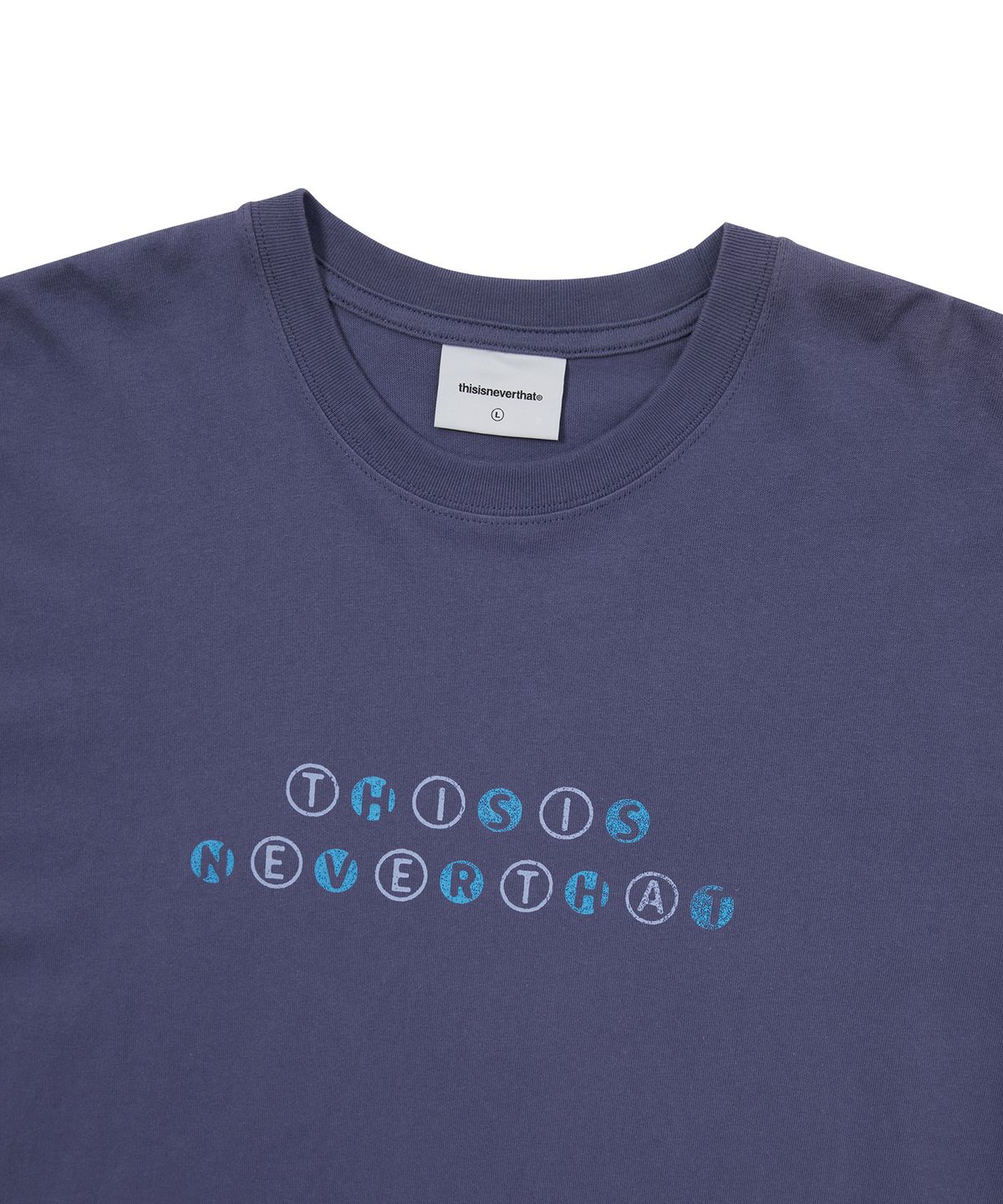 디스이즈네버댓(THISISNEVERTHAT) Orb Type Tee Violet Blue