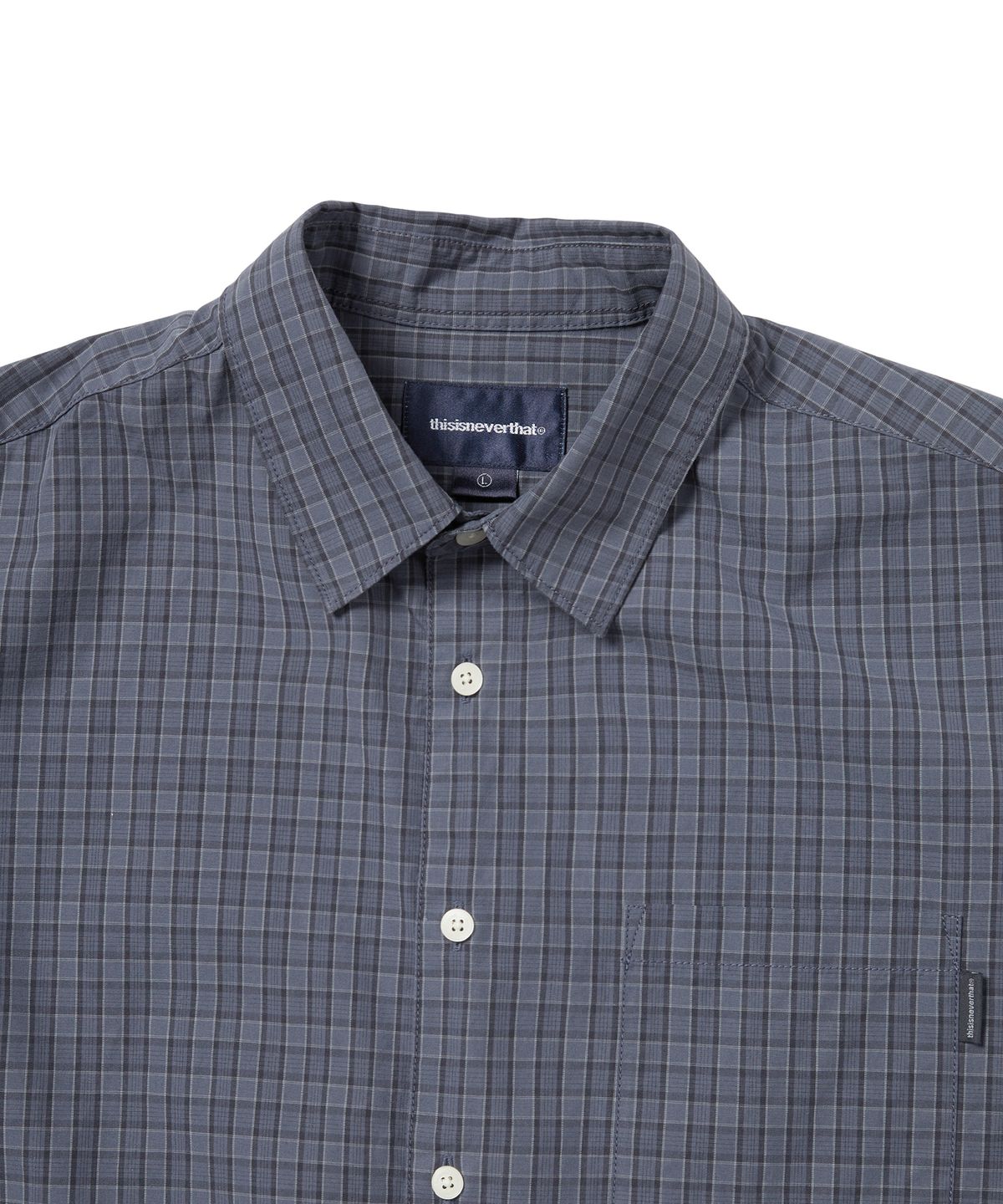 디스이즈네버댓(THISISNEVERTHAT) Check S/S Shirt Navy