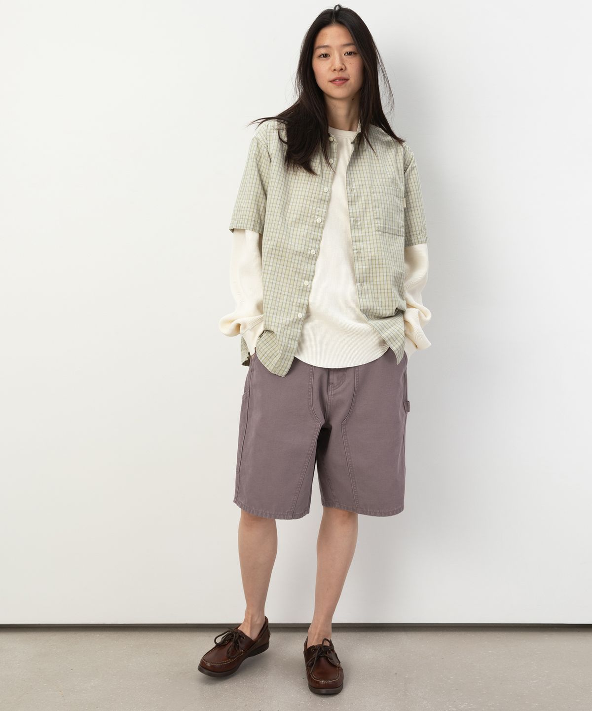 디스이즈네버댓(THISISNEVERTHAT) Check S/S Shirt Lemon