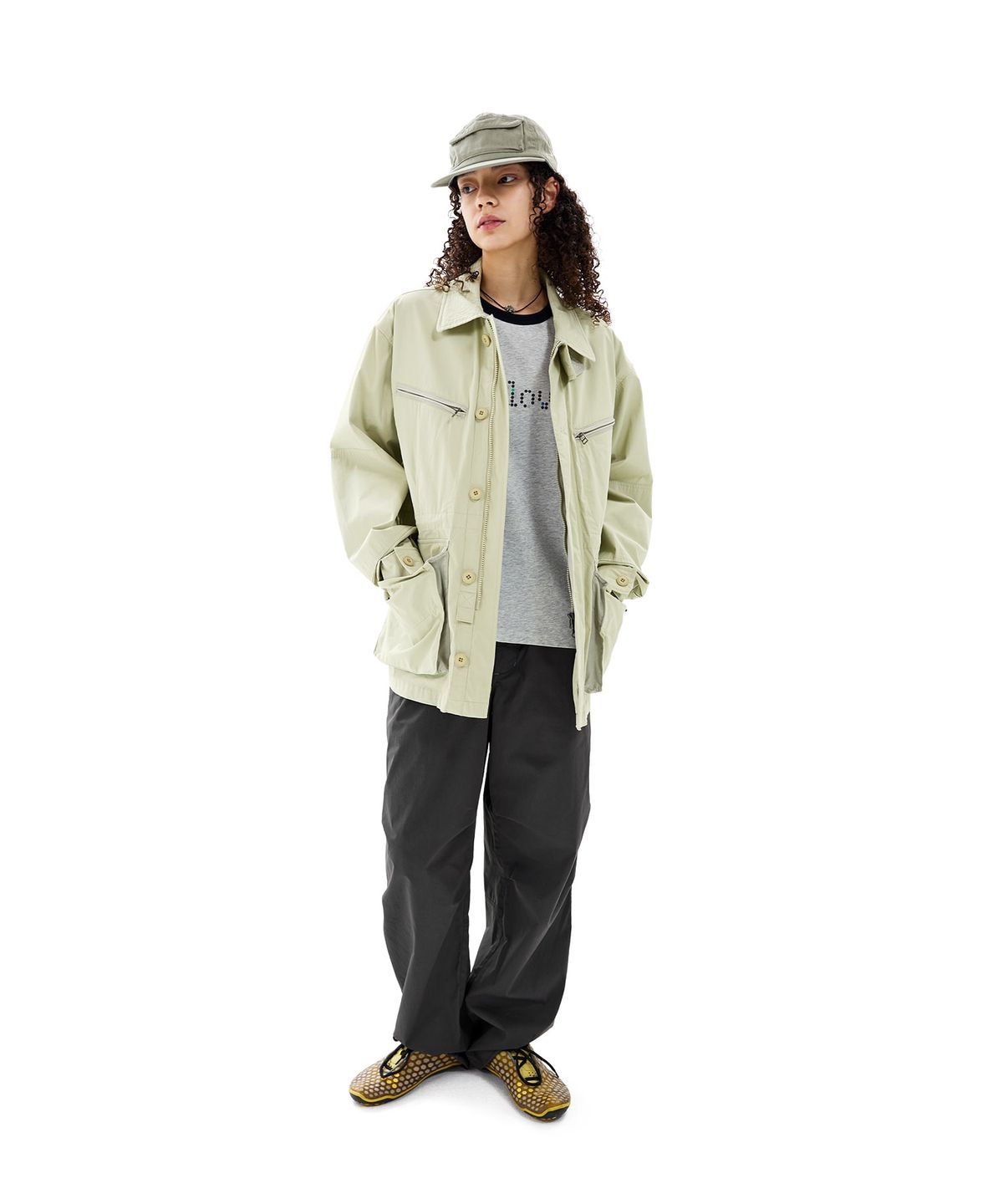 썬러브투어(SUNLOVETOUR) Pocket Trucker Cap Sage