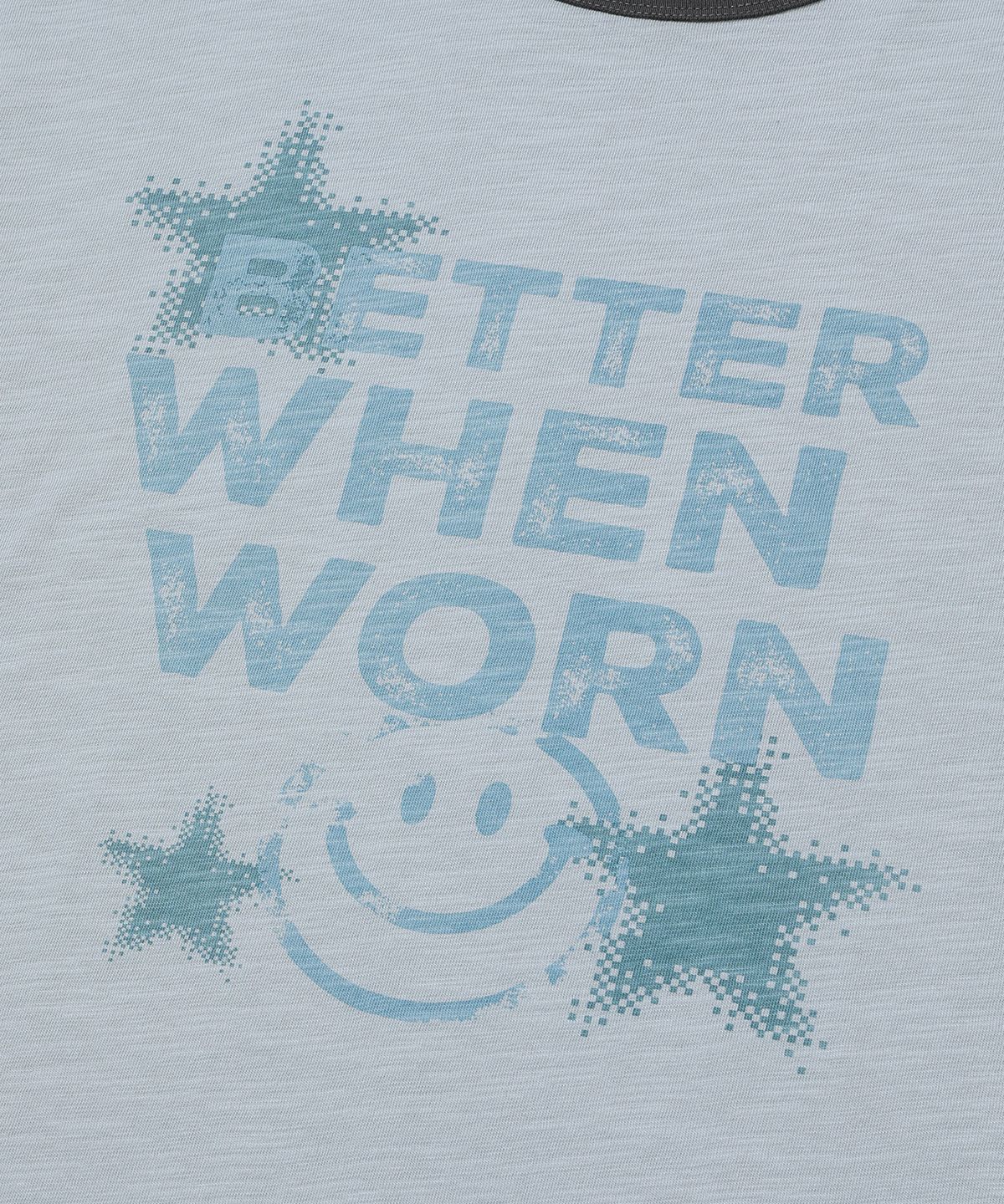 메인부스(MAINBOOTH) Better Smile T-shirt(GRAYISH BLUE)