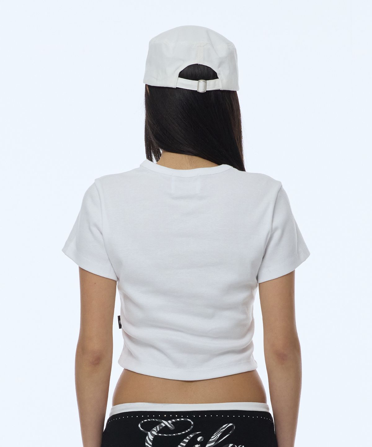 길라아카이브(GILAARCHIVE) LETTERING GRAPHIC MILITARY CAP_WHITE