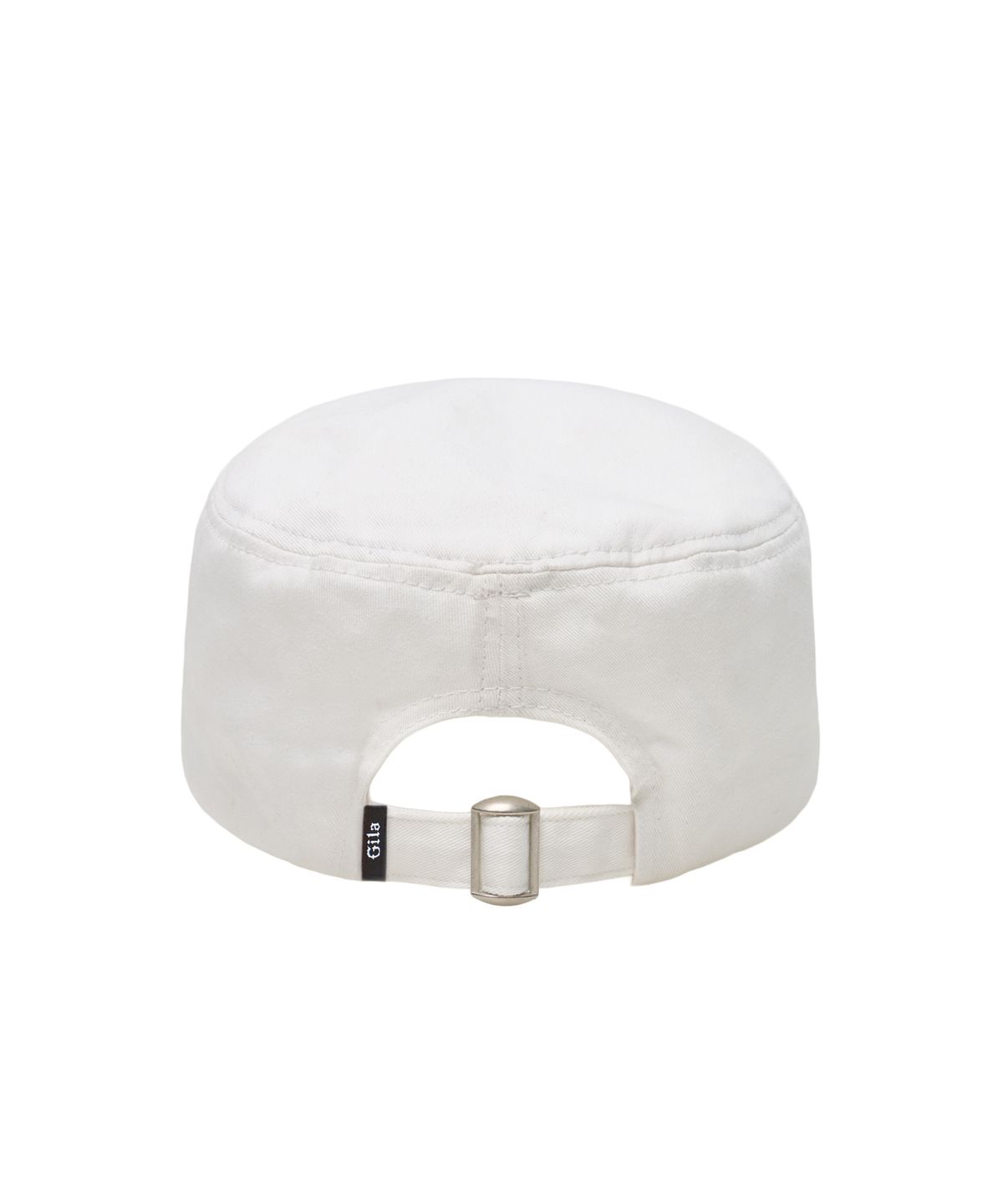 길라아카이브(GILAARCHIVE) LETTERING GRAPHIC MILITARY CAP_WHITE