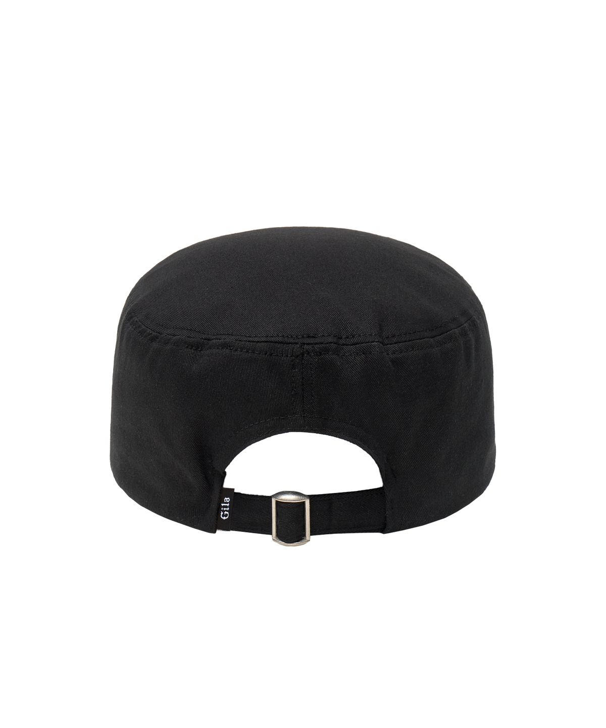 길라아카이브(GILAARCHIVE) LETTERING GRAPHIC MILITARY CAP_BLACK