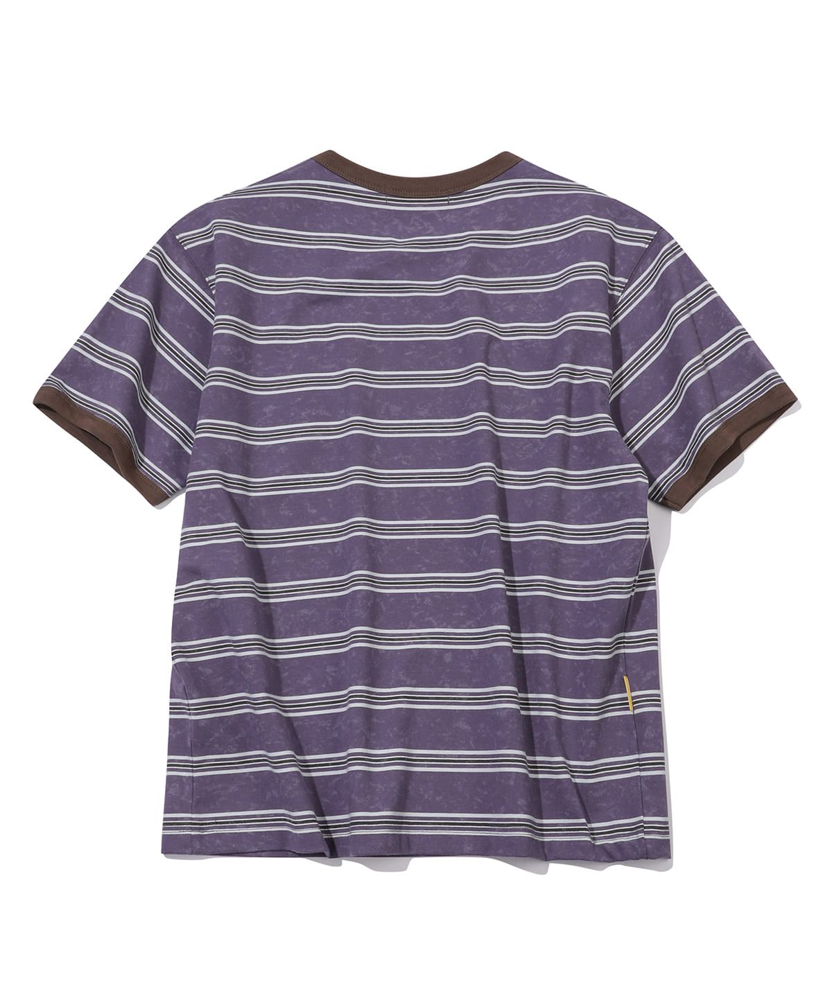 메인부스(MAINBOOTH) Rough Star Stripe T-shirt(PURPLE)