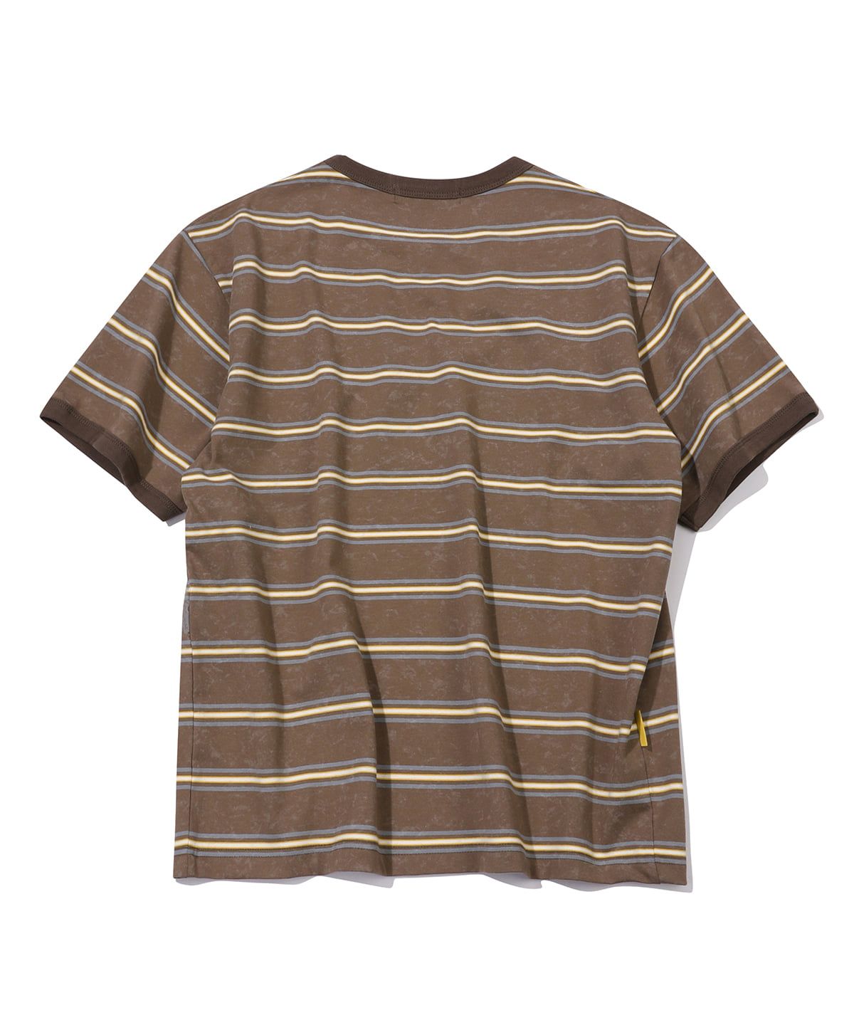 메인부스(MAINBOOTH) Rough Star Stripe T-shirt(BROWN)