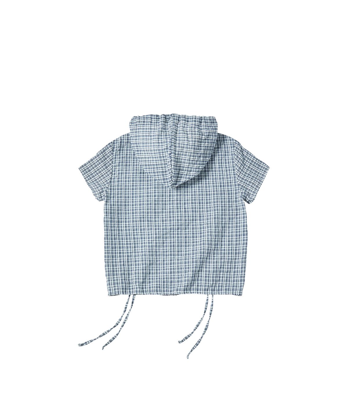 꼬모니노즈(COMONINOZ) W SHIRRING HOOD SHIRT [NAVY]