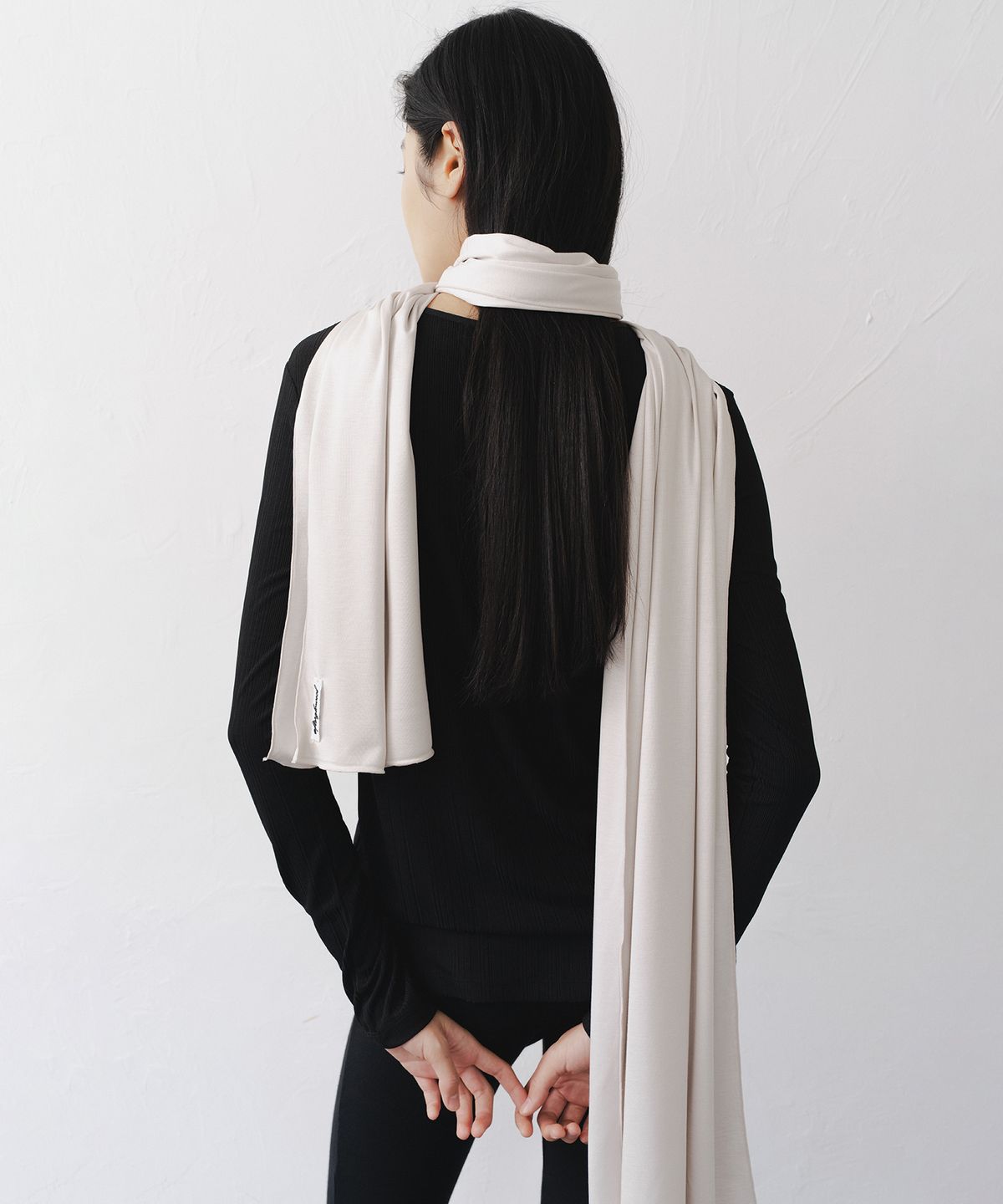 애프터글로울(AFTERGLOWOOL) Silket Modal Scarf-Beige