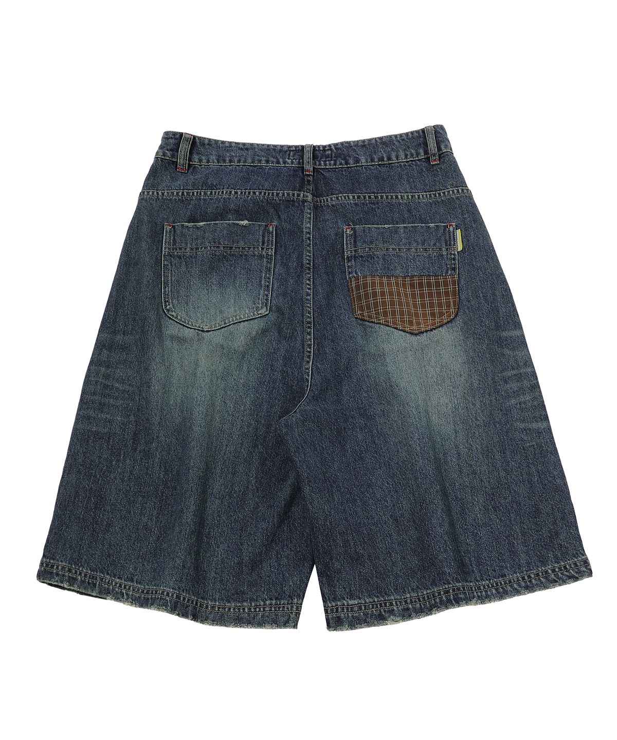 메인부스(MAINBOOTH) Repaired Denim Shorts(BLUE)