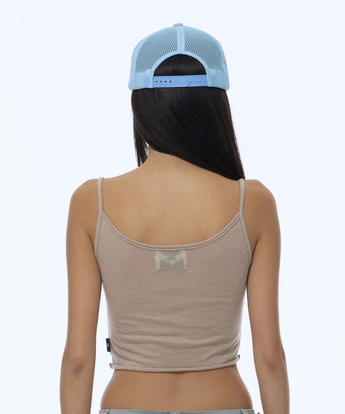길라아카이브(GILAARCHIVE) EYELET BOLD LOGO MESH CAP_SKY BLUE