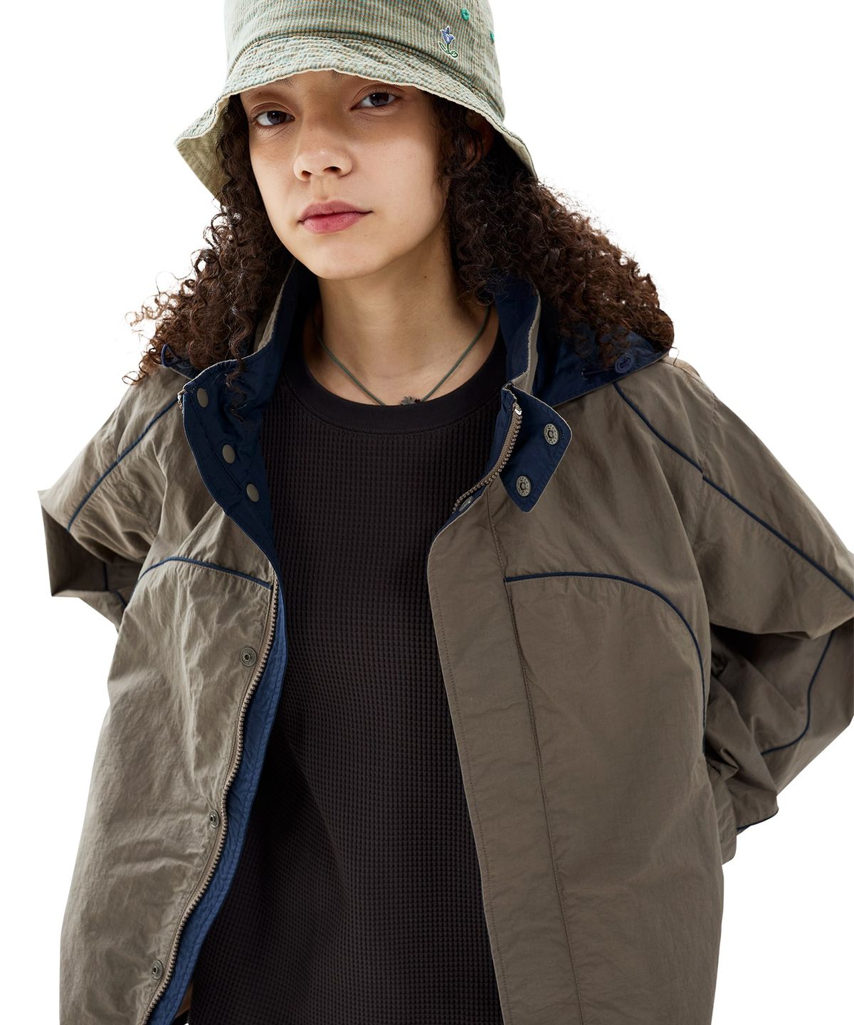 썬러브투어(SUNLOVETOUR) Reversible Bucket Hat Ivory