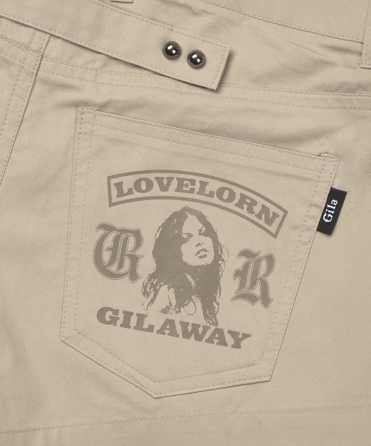 길라아카이브(GILAARCHIVE) NAPOLEON SIDE ZIP SHORTS_BEIGE