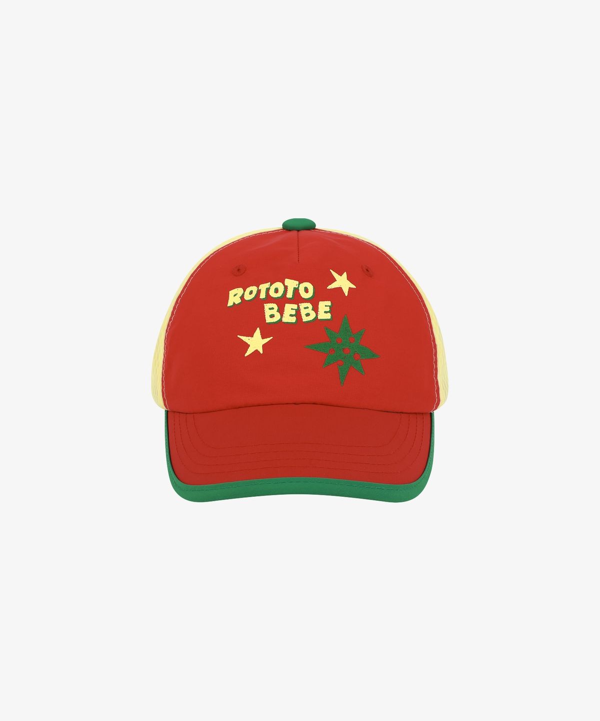 로토토베베(ROTOTOBEBE) 메쉬 배색블럭 캡모자 레드 RO6BAHA01R2