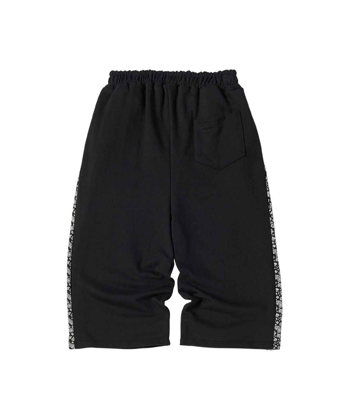 꼬모니노즈(COMONINOZ) W PAISLEY SWEAT SHORTS [BLACK]