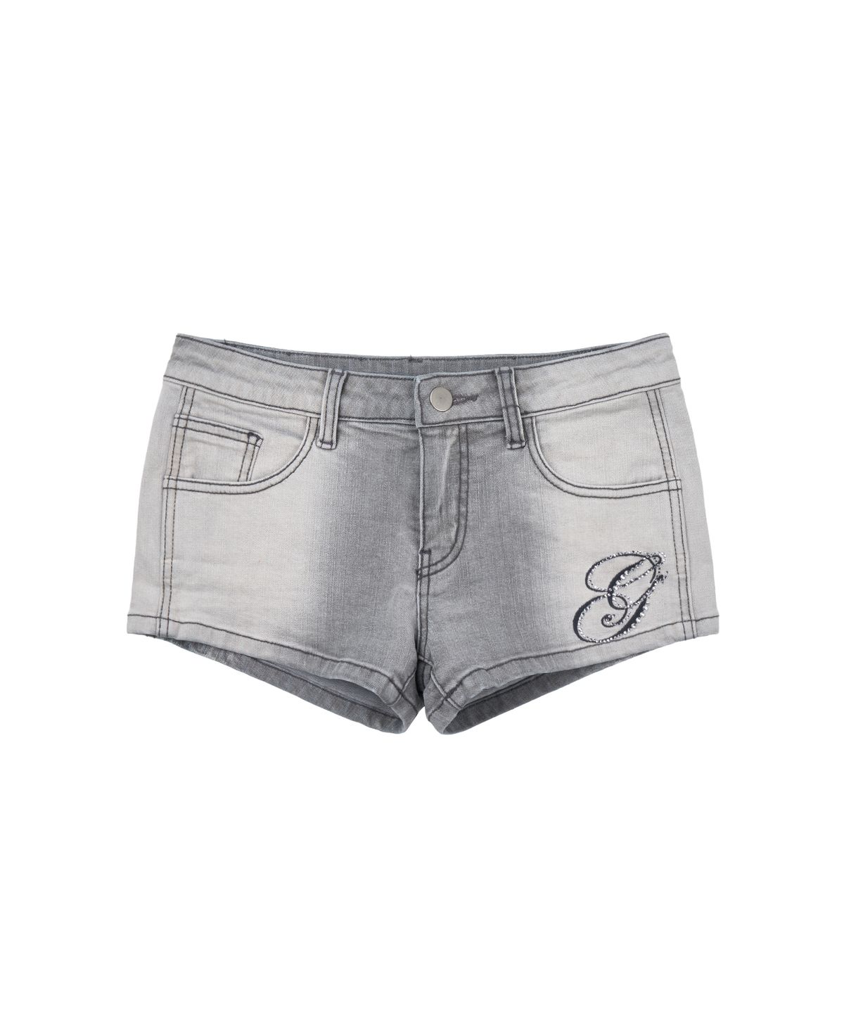 길라아카이브(GILAARCHIVE) g SYMBOL HOTFIX DENIM SHORTS_GREY