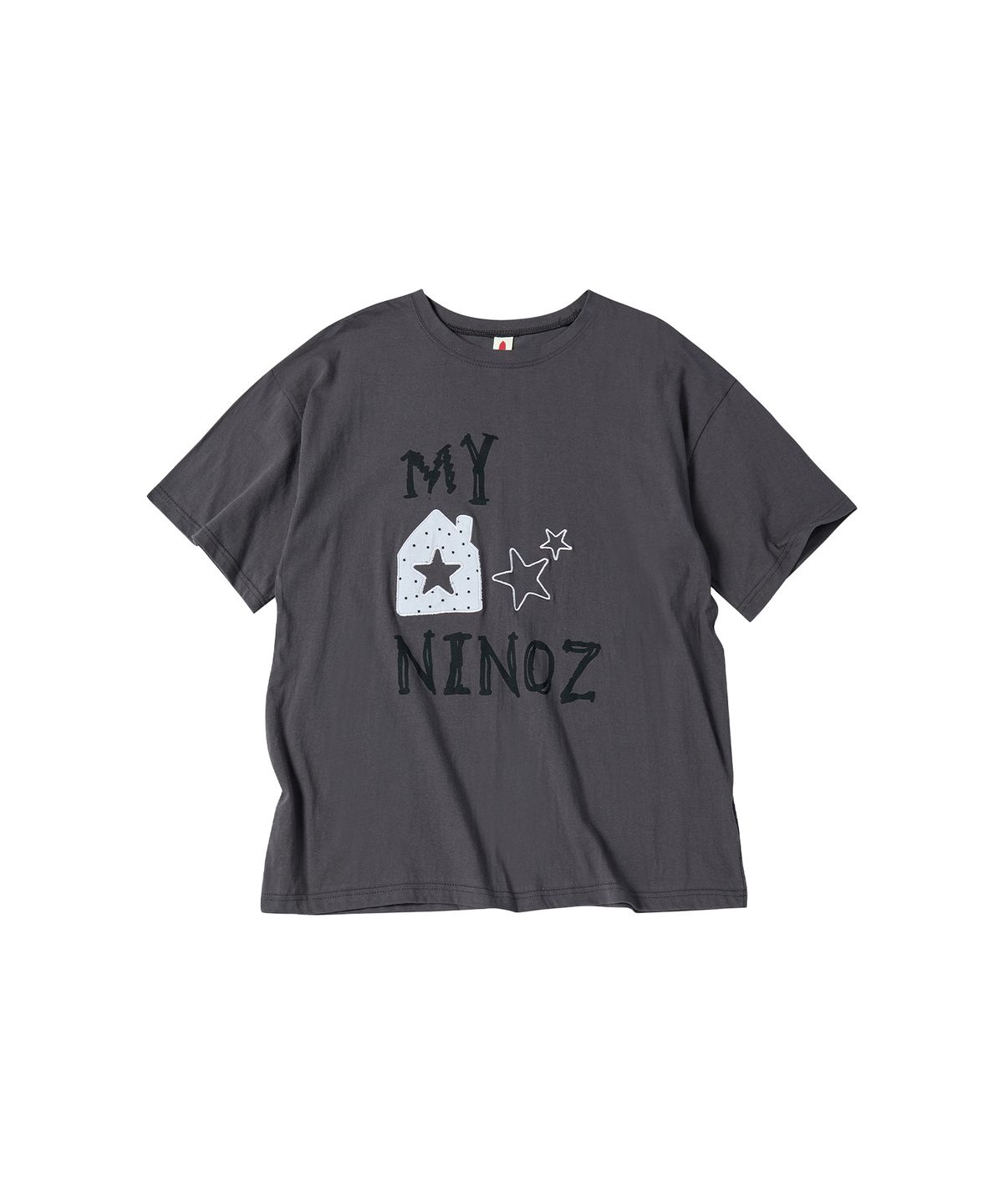 꼬모니노즈(COMONINOZ) W HOME LOGO T-SHIRT [DEEP GRAY]