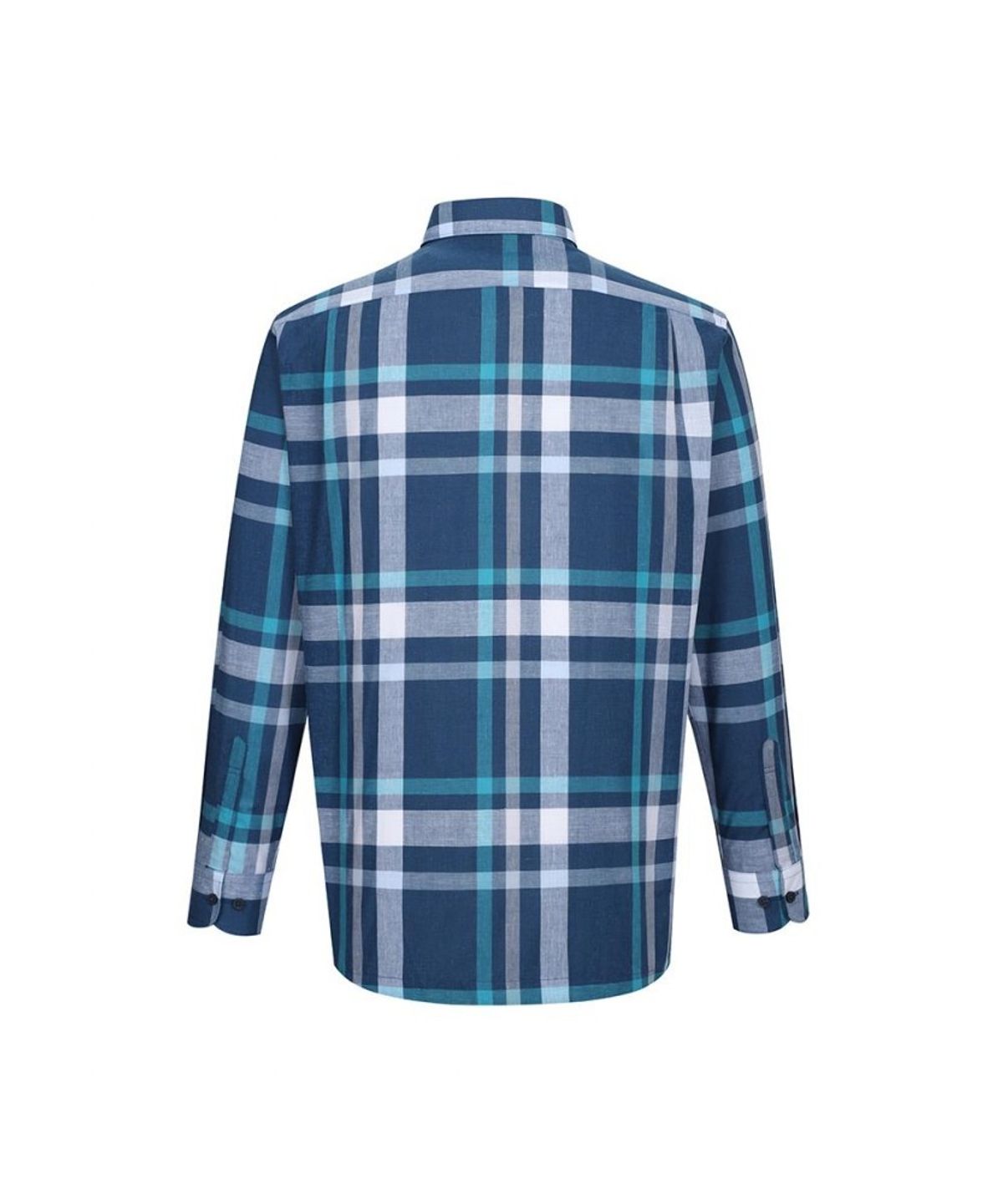 닥스셔츠(DAKS SHIRTS) 린넨혼방 슈퍼빅체크 셔츠 레귤러핏 네이비_DLS2SHCL150N1