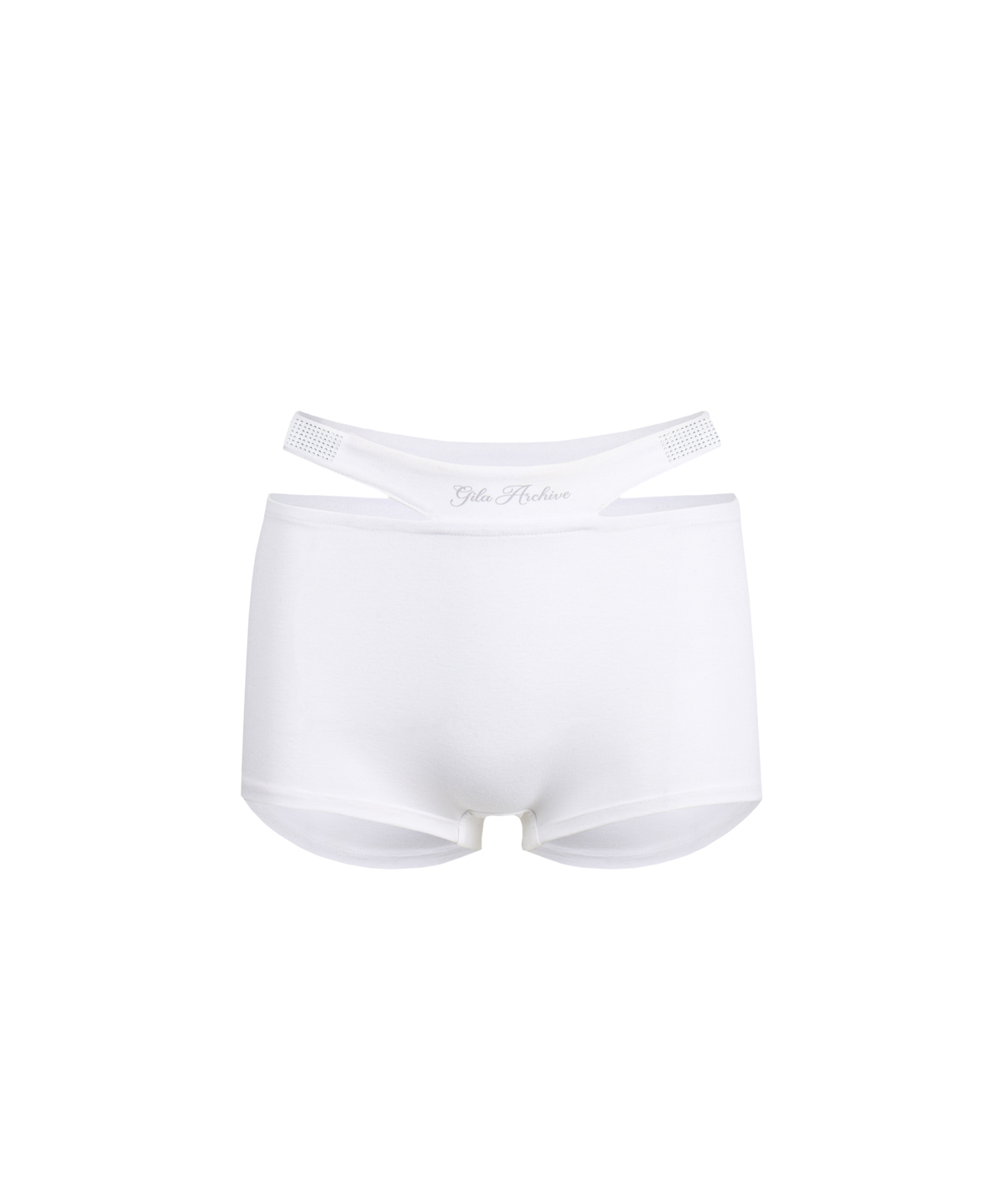 길라아카이브(GILAARCHIVE) CUT-OFF WAIST INNER SHORTS_WHITE