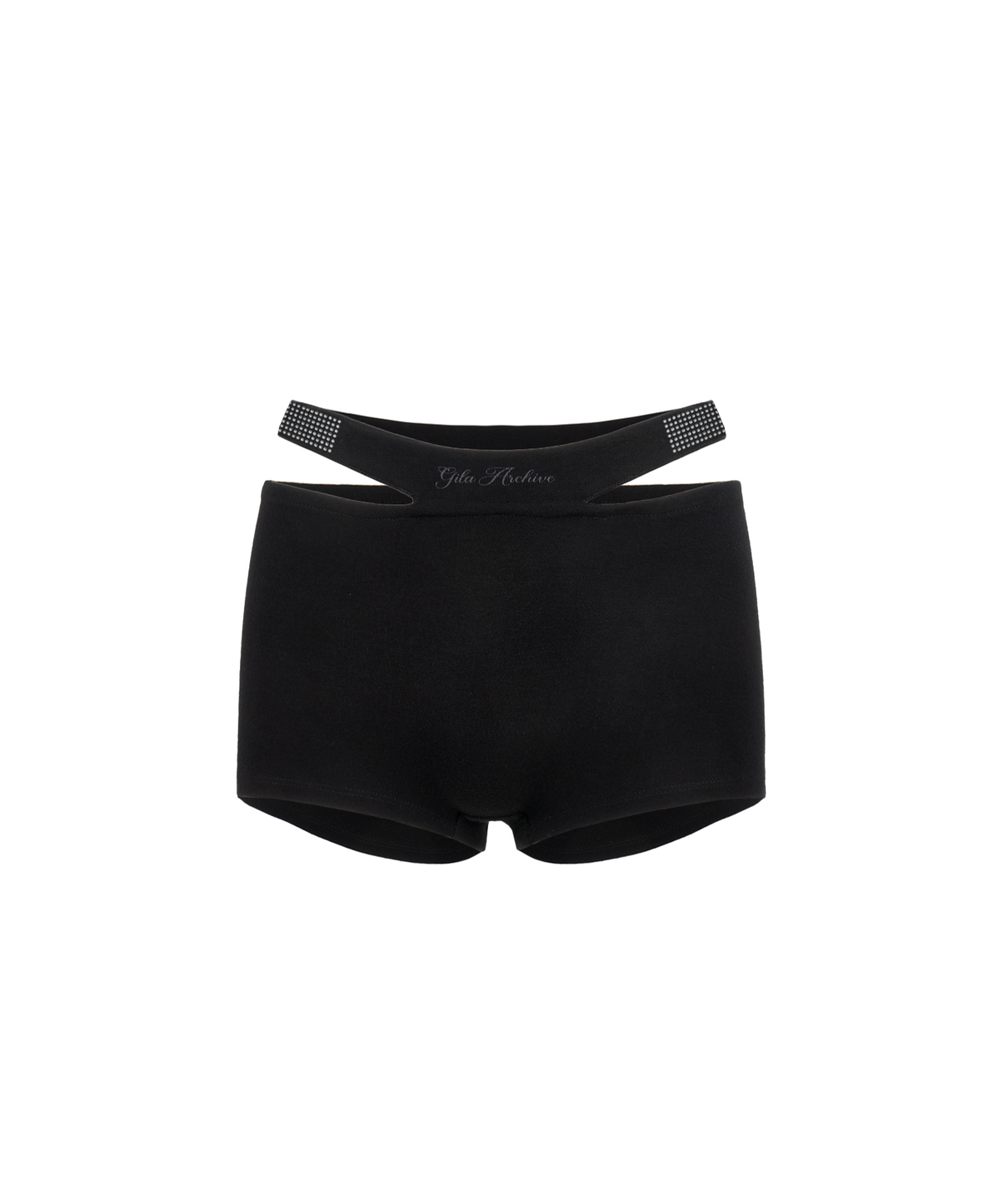 길라아카이브(GILAARCHIVE) CUT-OFF WAIST INNER SHORTS_BLACK