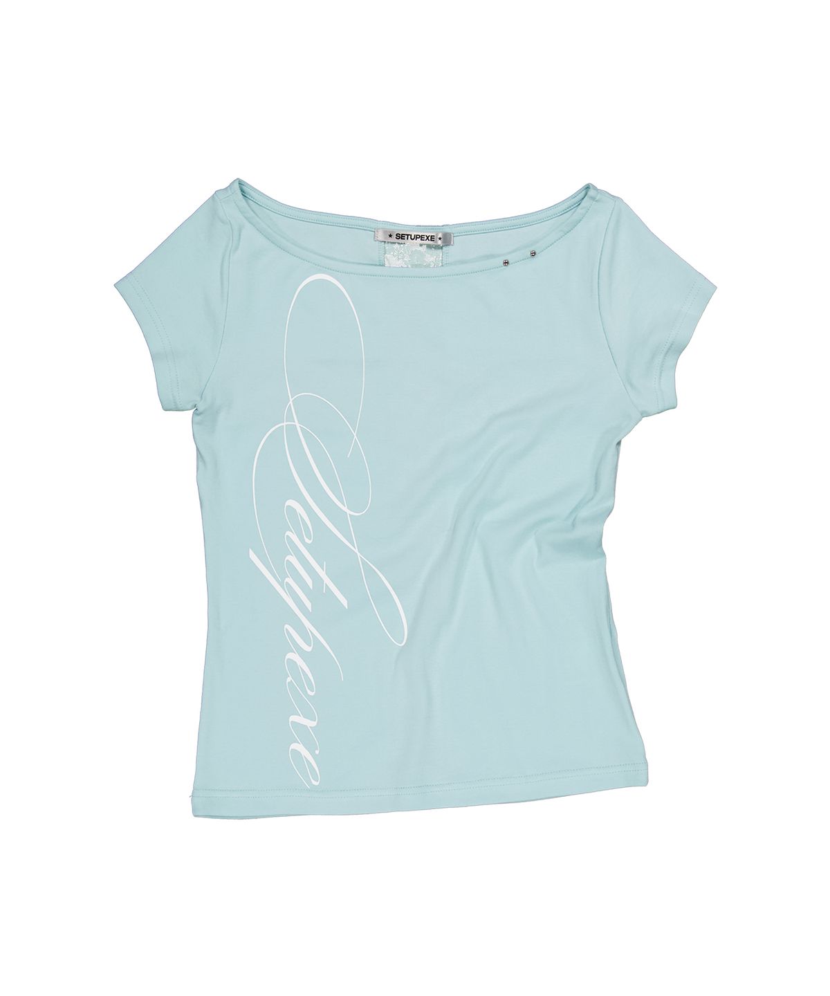 셋업이엑스이(SETUP-EXE) LACE CROSS T-SHIRT / MINT