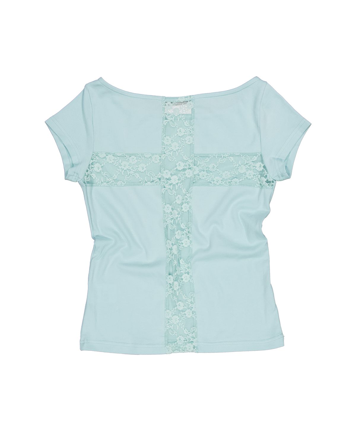 셋업이엑스이(SETUP-EXE) LACE CROSS T-SHIRT / MINT