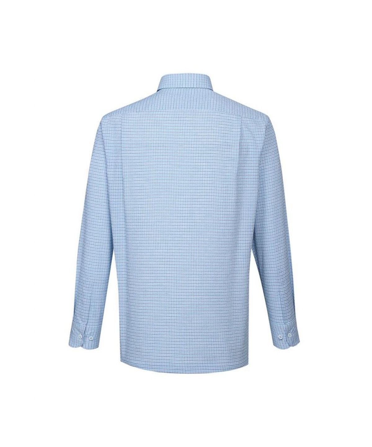 닥스셔츠(DAKS SHIRTS) 린넨혼방 이지케어 마이크로체크 스트레치 셔츠_DLP1SHCL102B1