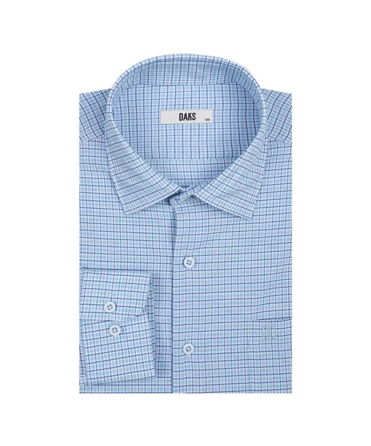 닥스셔츠(DAKS SHIRTS) 린넨혼방 이지케어 마이크로체크 스트레치 셔츠_DLP1SHCL102B1