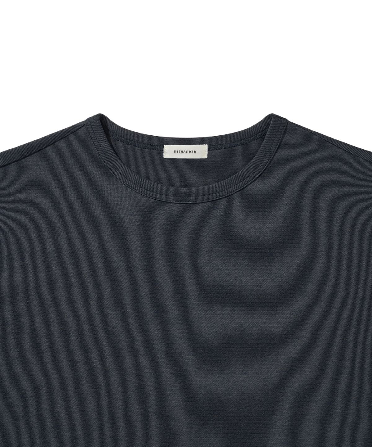 히즈핸더(HISHANDER) FINE STRIPE S/S TEE NAVY
