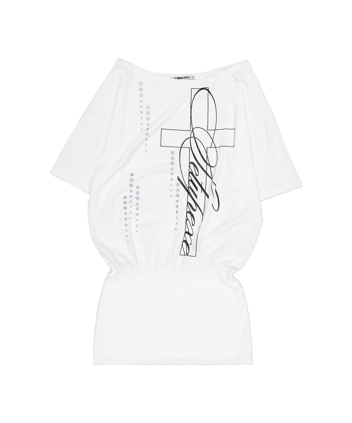 셋업이엑스이(SETUP-EXE) LOGO ONE SHOULDER OPS / WHITE