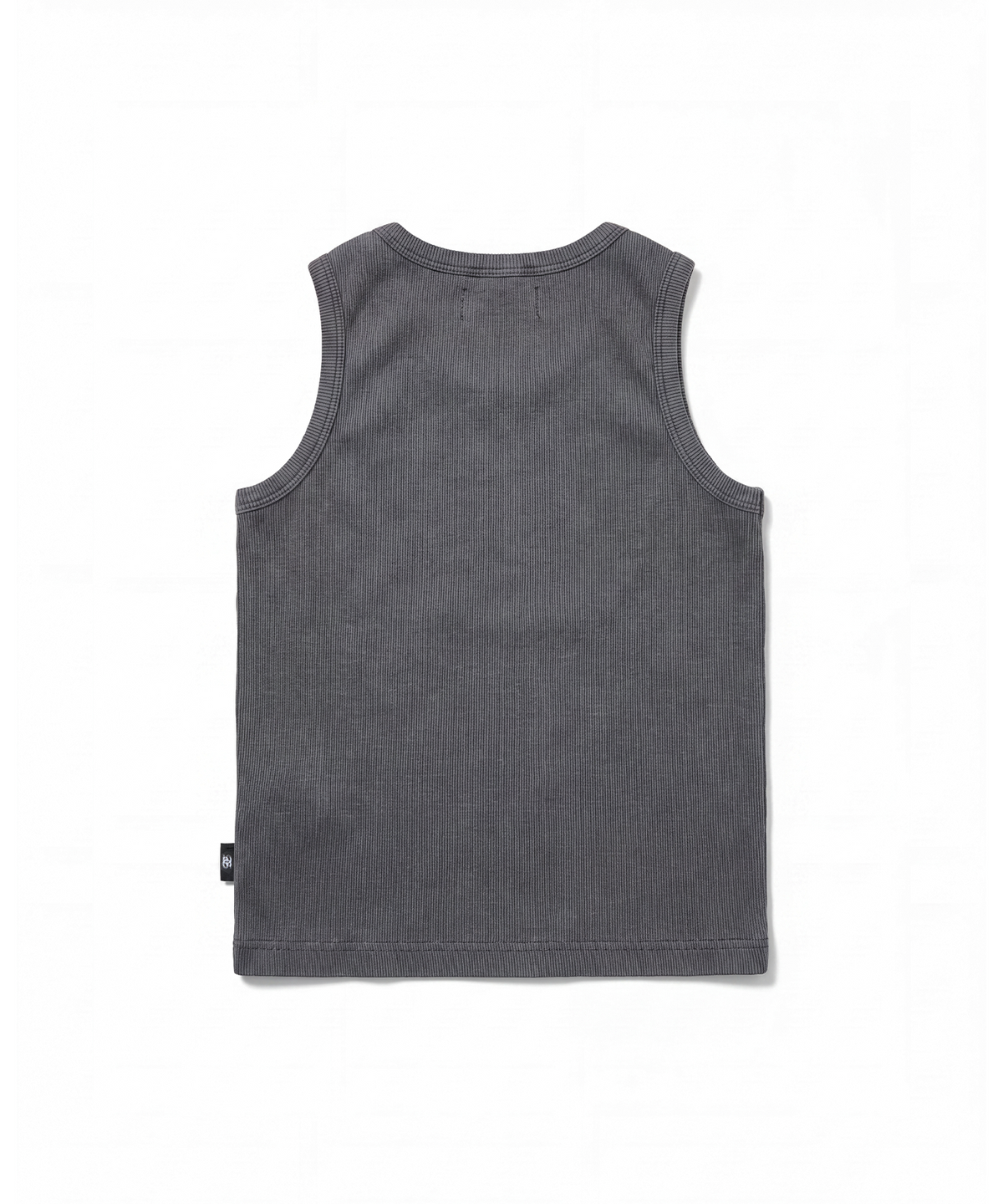 길라아카이브(GILAARCHIVE) STUD PATCH LOGO DYED SLEEVELESS_CHARCOAL