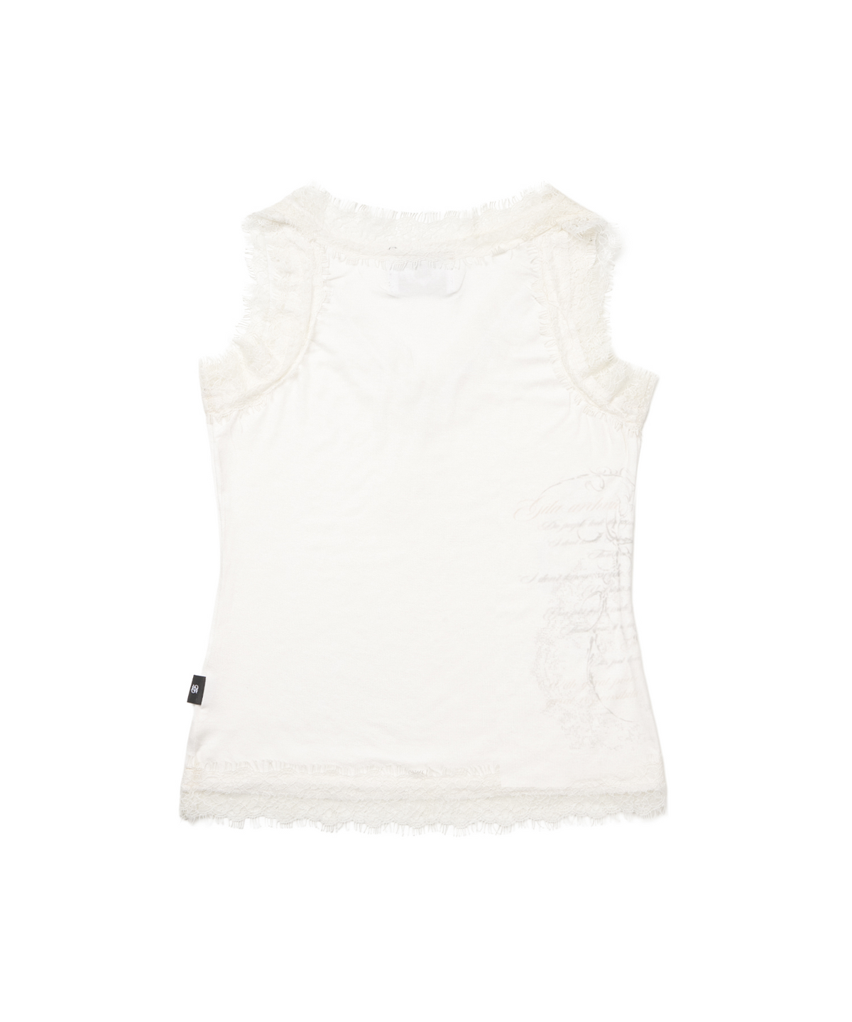 길라아카이브(GILAARCHIVE) LACE BLUR GRAPHIC SLEEVELESS_WHITE
