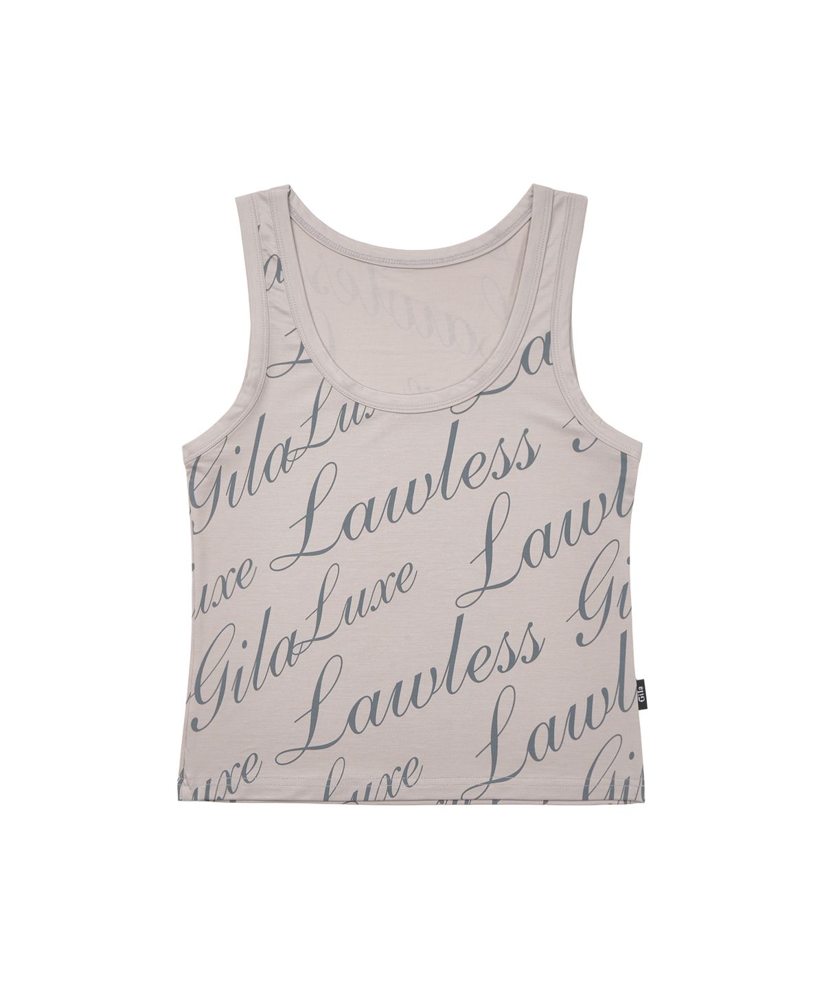 길라아카이브(GILAARCHIVE) FULL OVER LOGO SLEEVELESS_GREY