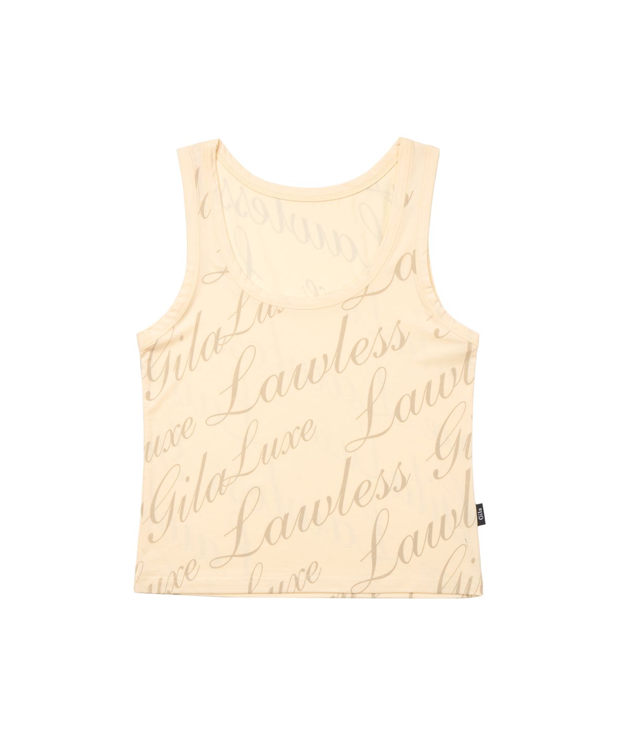길라아카이브(GILAARCHIVE) FULL OVER LOGO SLEEVELESS_YELLOW
