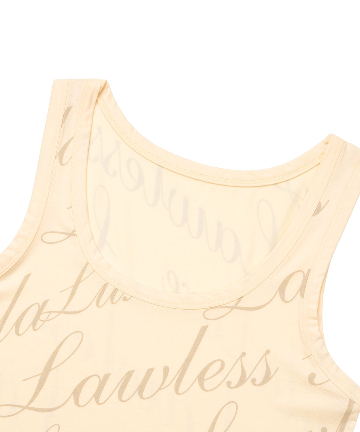 길라아카이브(GILAARCHIVE) FULL OVER LOGO SLEEVELESS_YELLOW