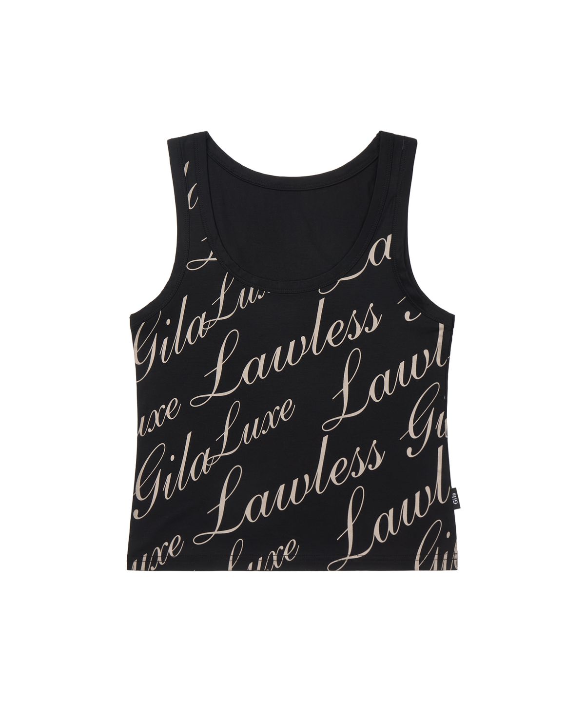 길라아카이브(GILAARCHIVE) FULL OVER LOGO SLEEVELESS_BLACK
