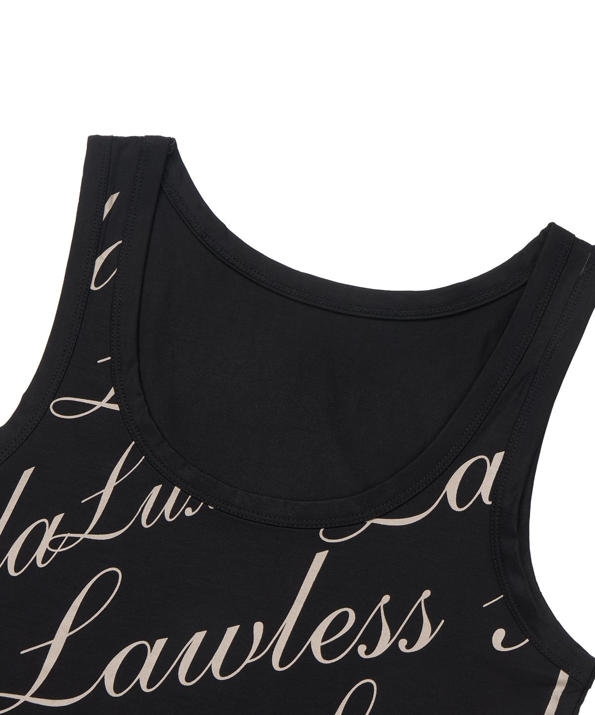 길라아카이브(GILAARCHIVE) FULL OVER LOGO SLEEVELESS_BLACK