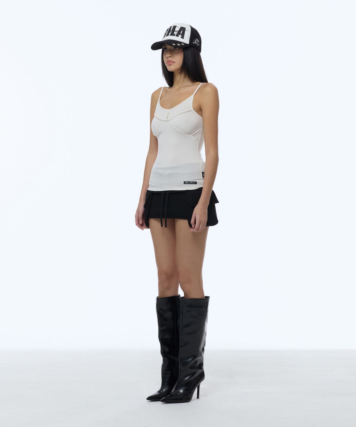 길라아카이브(GILAARCHIVE) DOUBLE LAYERED CAMISOLE_IVORY