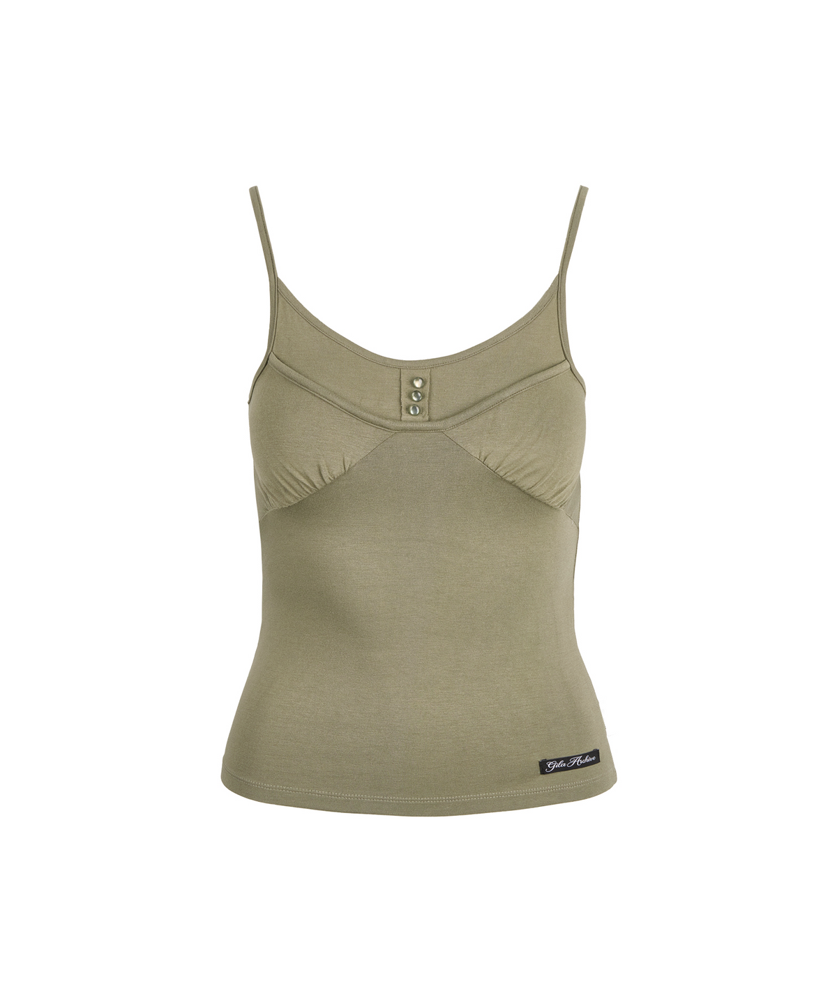 길라아카이브(GILAARCHIVE) DOUBLE LAYERED CAMISOLE_KHAKI