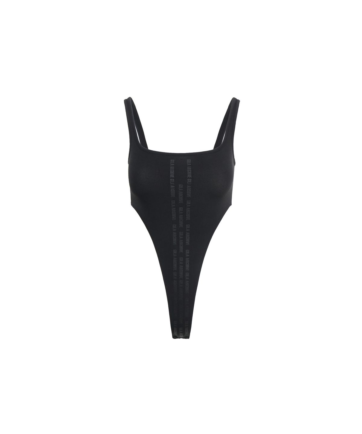길라아카이브(GILAARCHIVE) VATICAL LOGO BODY SUIT_CHARCOAL