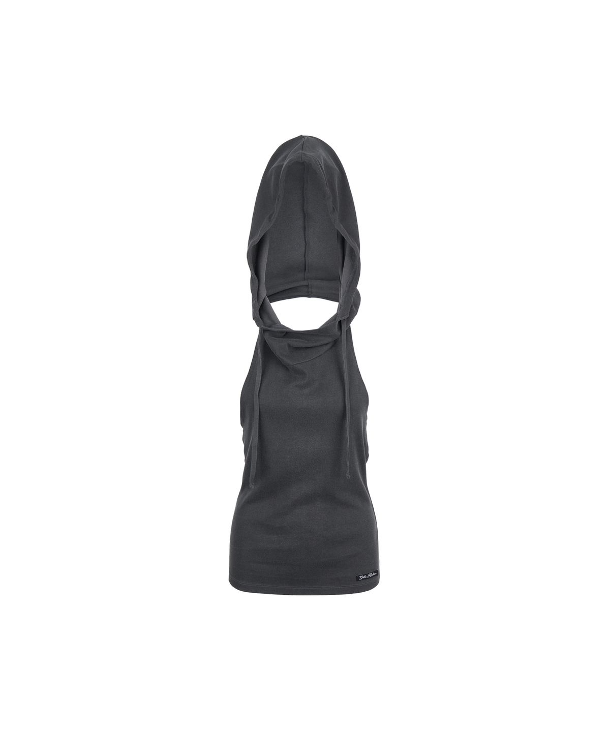길라아카이브(GILAARCHIVE) BACKLESS COWL HOOD SLEEVELESS_CHARCOAL
