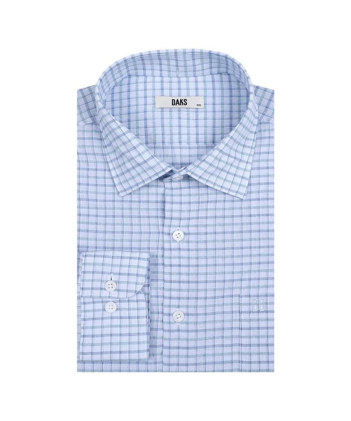 닥스셔츠(DAKS SHIRTS) 이지케어 린넨 마이크로체크 셔츠 레귤러핏_DLS1SHCL106B1