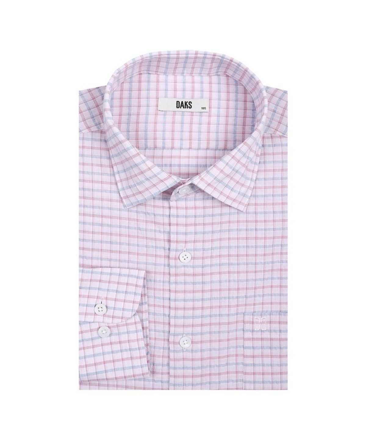 닥스셔츠(DAKS SHIRTS) 이지케어 린넨 마이크로체크 셔츠 레귤러핏_DLS1SHCL106P1