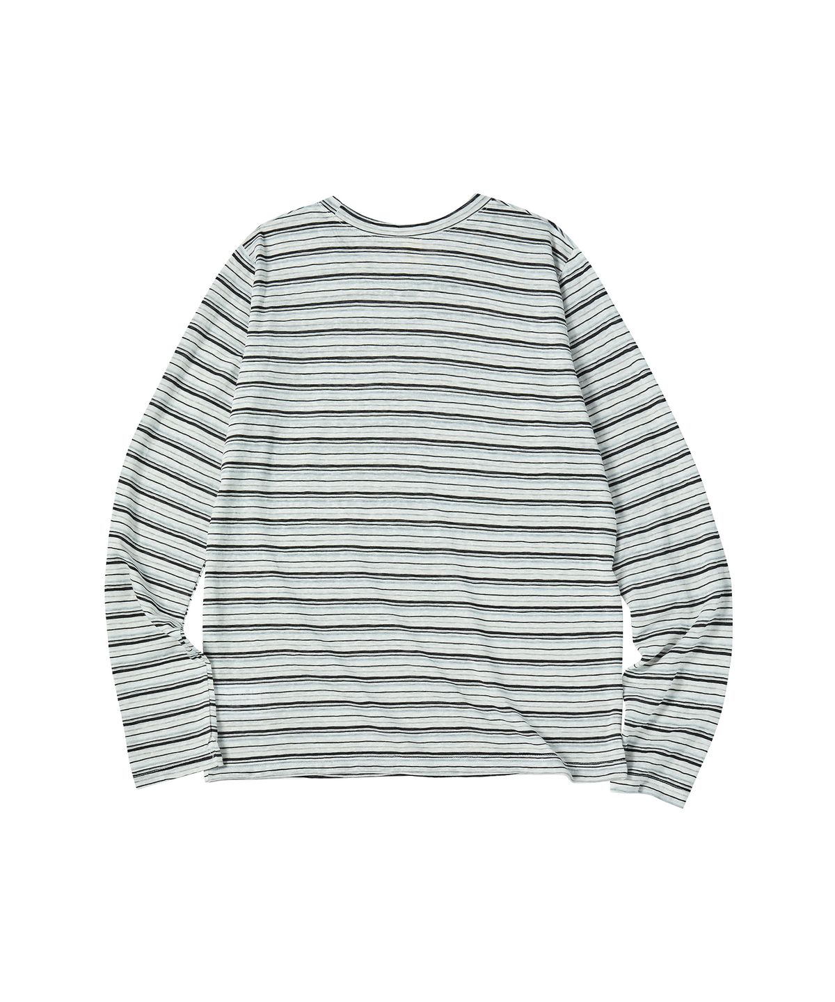 꼬모니노즈(COMONINOZ) W BEACH STRIPE T-SHIRT [BLACK]